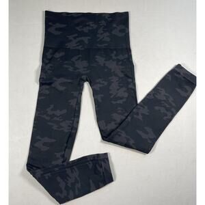Spanx Womens L EcoCare Camo Leggings Pull On Sculpting Seamless Gray Multi